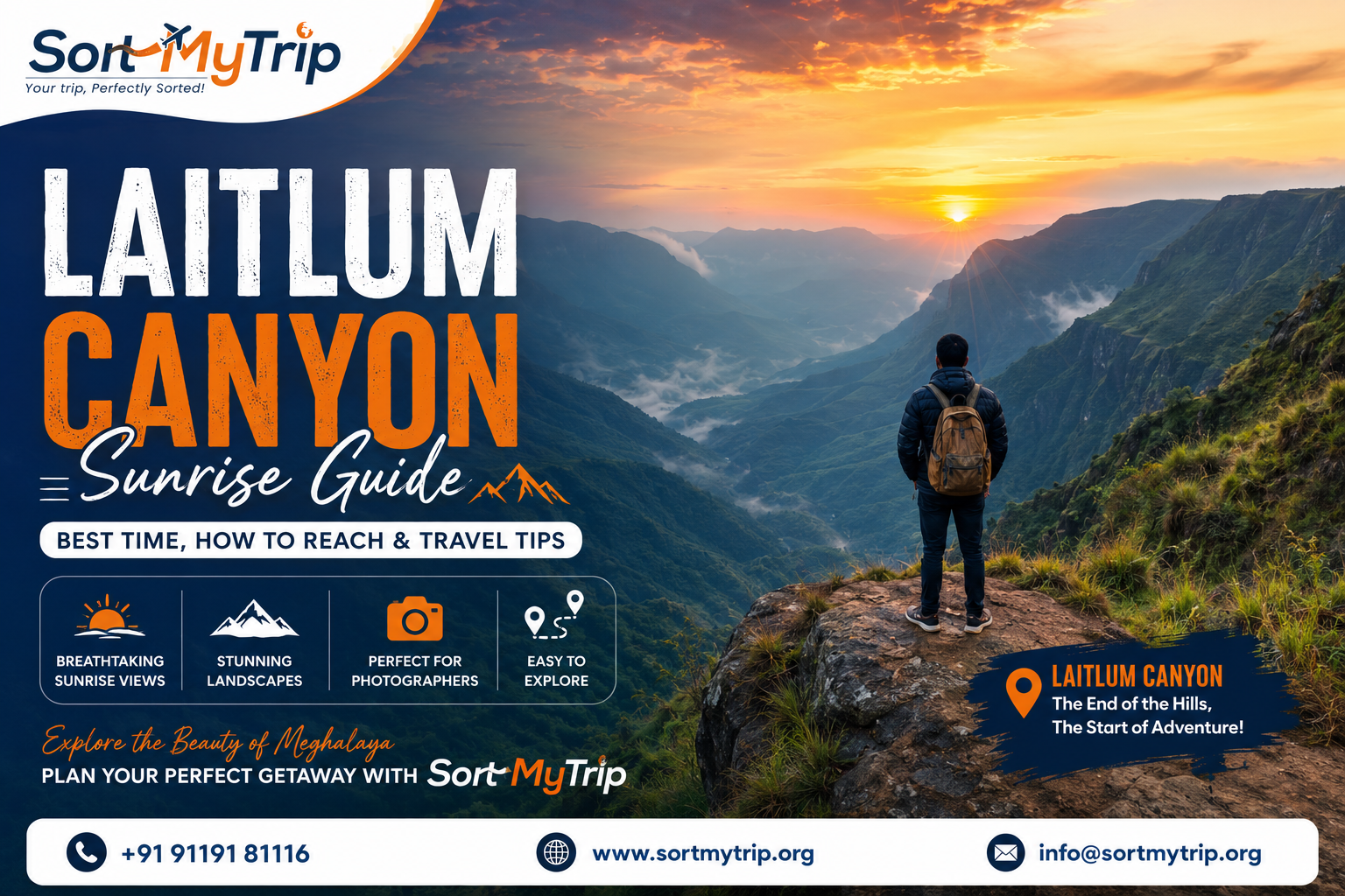 Laitlum Canyon Sunrise Guide: Best Time, How to Reach & Travel Tips